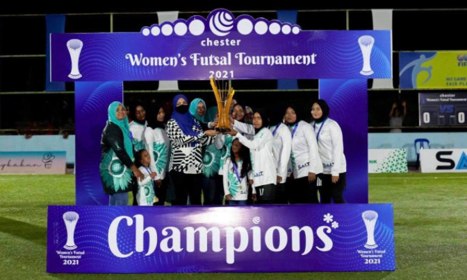 މަނަދޫގައި ބޭއްވި ޗެސްޓާ ވިމެންސް ފުޓްސަލް މުބާރާތުގެ ޗެމްޕިއަންކަން ބްލޯސަމް ހޯދައިފި