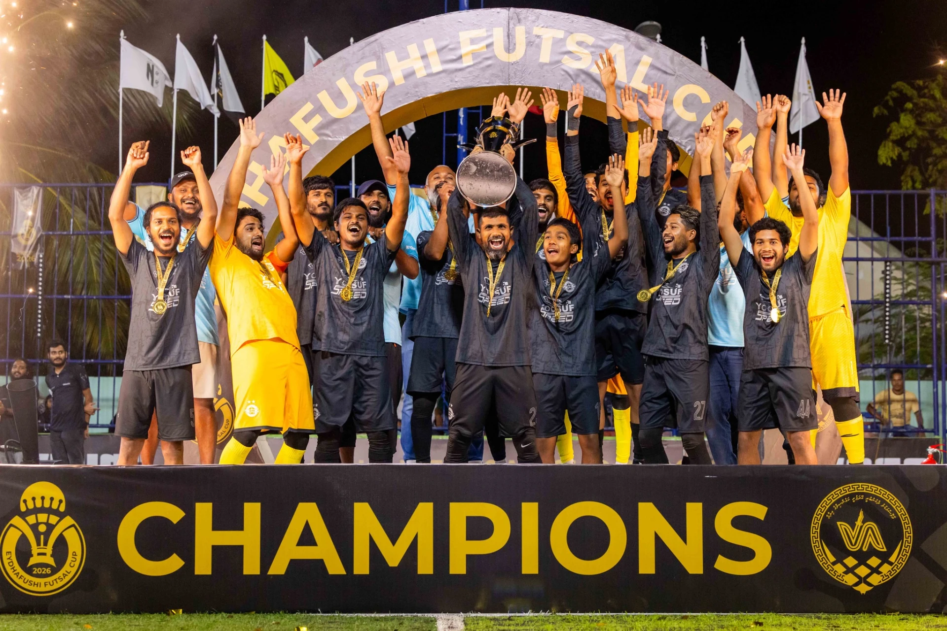 އަފްރޯ އިން ޗެމްޕިއަންކަން ހޯދި އޭދަފުށި ފުޓްސަލް ކަޕް 2026